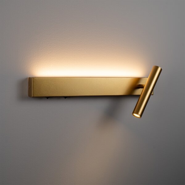 BRILAGI - Faretto da parete a LED ARLIX LED/3W/230V + LED/7W, dorato, CRI 90