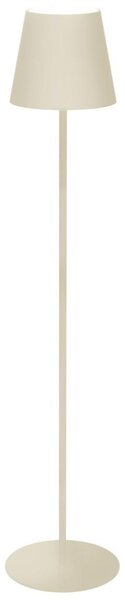 NEW MAJESTIC Lampada da Terra Stile Moderno in Metallo Struttura Modulabile con Luce LED Dimmerabile Dimensioni 22x61-147 cm colore Sabbia - AGATA