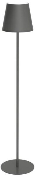 NEW MAJESTIC Lampada da Terra Stile Moderno in Metallo Struttura Modulabile 1 Luce Dimmerabile CCT IP54 Dimensioni 22x61-147 cm colore Antracite -