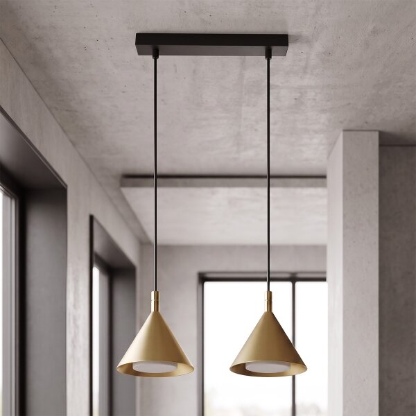 BRILAGI - LED Lampadario a cavo CONE DOUBLE 2xGX53/15W/230V oro