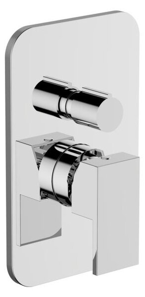TEOREMA Miscelatore Doccia Incasso Rubinetto Monocomando con Deviatore colore Cromo - Pillar