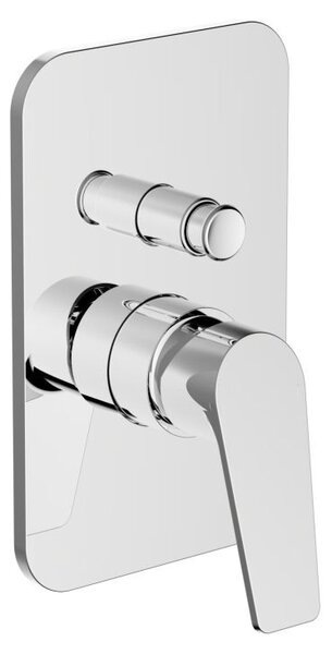 TEOREMA Miscelatore Doccia Incasso Rubinetto Monocomando con Deviatore colore Cromo