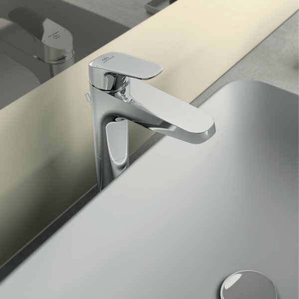 IDEAL STANDARD Miscelatore Lavabo Rubinetto Bagno Monocomando Bocca Alta colore Cromato - Ceraflex B1872AA