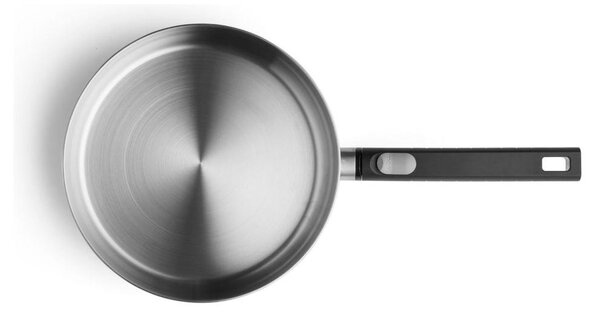 Woll Padella in Acciaio inox 24 cm con manico removibile colore Cromo spazzolato LOGIC STEEL