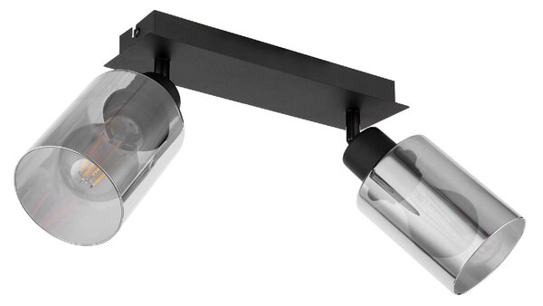GLOBO LIGHTING Plafoniera a Soffitto Design Moderno da Interno 2 Luci colore Nero Opaco - 15465-2