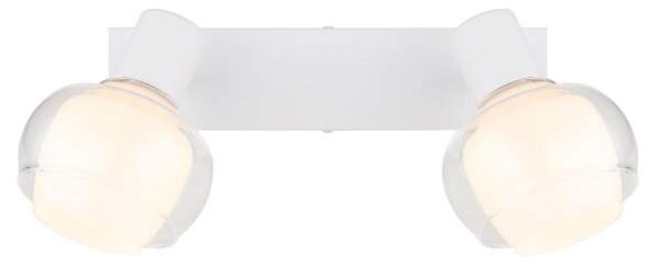 GLOBO LIGHTING Plafoniera a Soffitto Design Moderno da Interno 2 Luci colore Bianco - 54309-2W Tokki