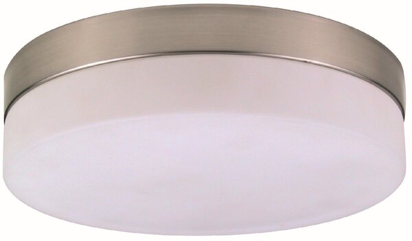 GLOBO LIGHTING Plafoniera a Soffitto Design Moderno da Interno 24 cm colore Nichel Opaco - Opal