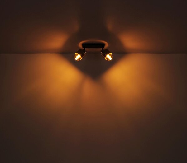 GLOBO LIGHTING Plafoniera a Soffitto Design Moderno da Interno colore Nero Opaco - 15560-4 Milley