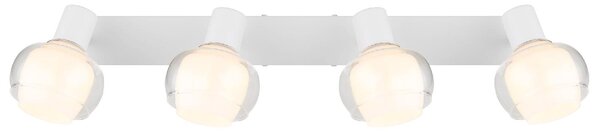 GLOBO LIGHTING Plafoniera a Soffitto Design Moderno da Interno 4 Luci colore Bianco - Tokki