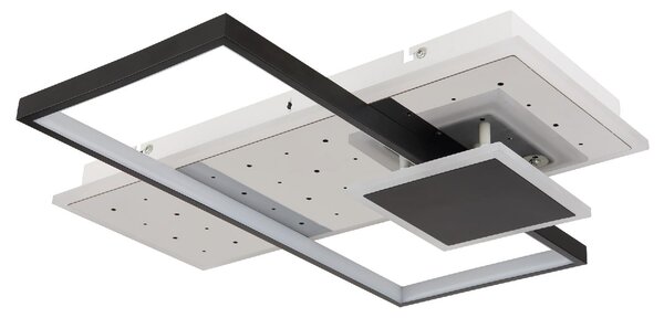 GLOBO LIGHTING Plafoniera a Soffitto Design Moderno da Interno 50 cm colore Bianco Opaco e Nero - Dabby