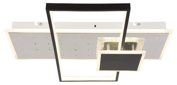 GLOBO LIGHTING Plafoniera a Soffitto Design Moderno da Interno 50 cm colore Bianco Opaco e Nero - Dabby