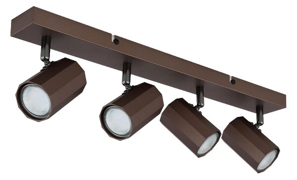 GLOBO LIGHTING Plafoniera a Soffitto Design Moderno da Interno 4 Luci colore Bronzo Satinato - James