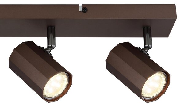 GLOBO LIGHTING Plafoniera a Soffitto Design Moderno da Interno 4 Luci colore Bronzo Satinato - James