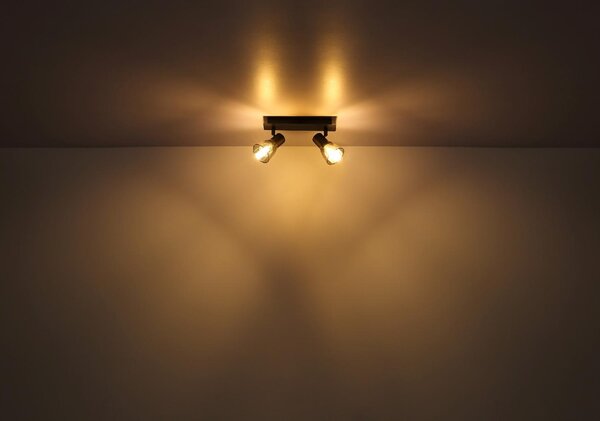 GLOBO LIGHTING Plafoniera a Soffitto Design Moderno da Interno 4 Luci colore Nero Opaco - 54307-4 Claude