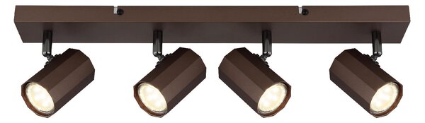 GLOBO LIGHTING Plafoniera a Soffitto Design Moderno da Interno 4 Luci colore Bronzo Satinato - James
