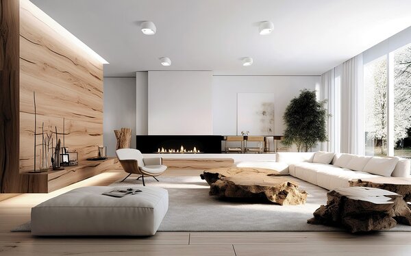 SFORZIN ILLUMINAZIONE Plafoniera a Soffitto Design Moderno da Interno in Gesso colore Bianco - T455