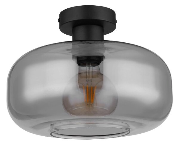 GLOBO LIGHTING Plafoniera a Soffitto Design Moderno da Interno in Metallo 40 Watt colore Nero Opaco - 15566D