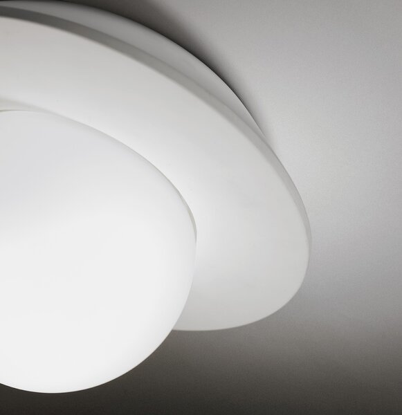 SFORZIN ILLUMINAZIONE Plafoniera a Soffitto Design Moderno da Interno in Gesso colore Bianco - T403