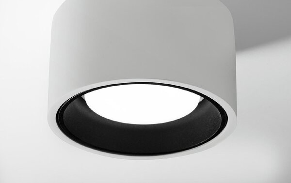SFORZIN ILLUMINAZIONE Plafoniera a Soffitto Design Moderno da Interno in Gesso colore Bianco/Nero - T422