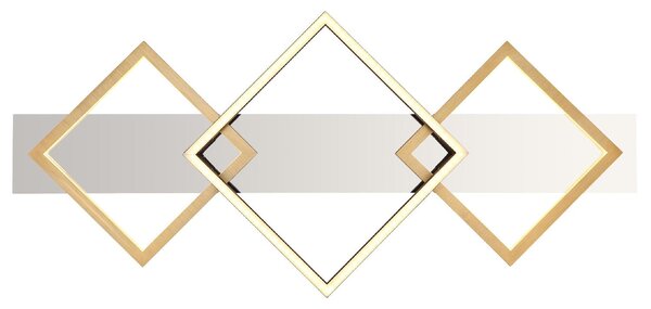 GLOBO LIGHTING Plafoniera LED a Soffitto Design Moderno da Interno 32 Watt colore Nero Oro - 67847-32 Lesina
