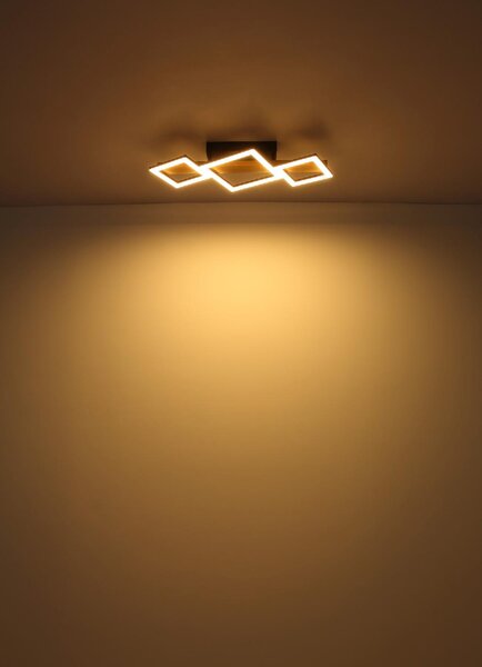 GLOBO LIGHTING Plafoniera LED a Soffitto Design Moderno da Interno 29 Watt colore Nero Opaco - DUTSIN