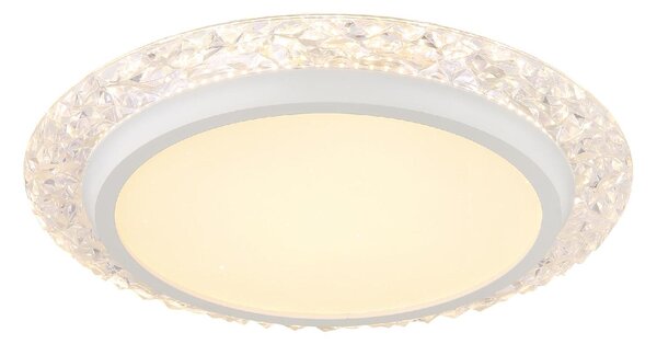 GLOBO LIGHTING Plafoniera LED a Soffitto Design Moderno da Interno 22 Watt colore Bianco satinato - Abigail