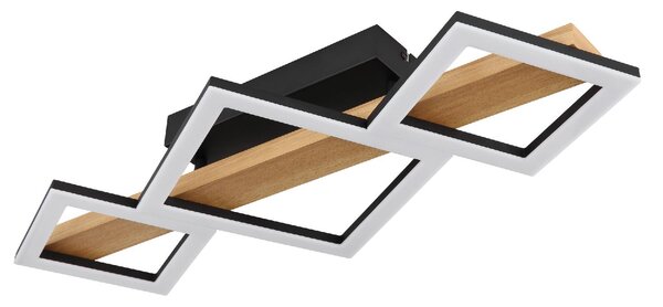 GLOBO LIGHTING Plafoniera LED a Soffitto Design Moderno da Interno 29 Watt colore Nero Opaco - DUTSIN