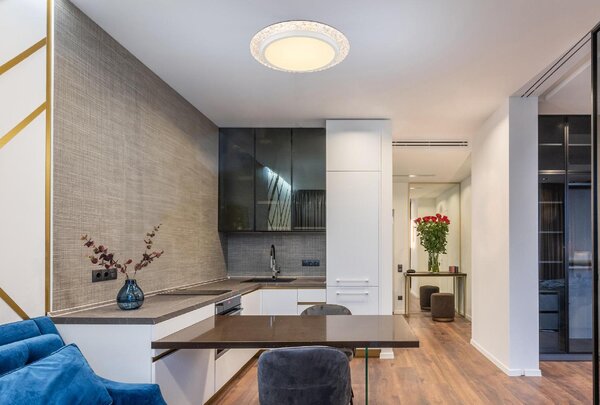 GLOBO LIGHTING Plafoniera LED a Soffitto Design Moderno da Interno 22 Watt colore Bianco satinato - Abigail