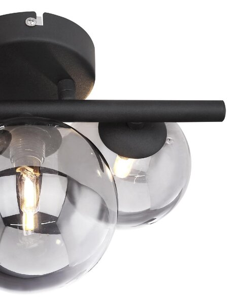 GLOBO LIGHTING Plafoniera LED a Soffitto Design Moderno da Interno 3 Luci G9 colore Nero Opaco - 56133-3W