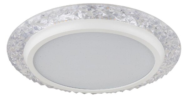 GLOBO LIGHTING Plafoniera LED a Soffitto Design Moderno da Interno 22 Watt colore Bianco satinato - Abigail