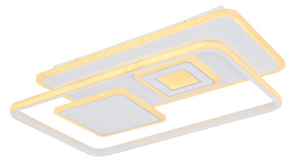 GLOBO LIGHTING Plafoniera LED a Soffitto Design Moderno da Interno 55 Watt colore Bianco - 48443-55 Roderick