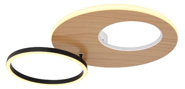 GLOBO LIGHTING Plafoniera LED Moderna a 2 Anelli con Luminosit Regolabile colore Bianco Opaco