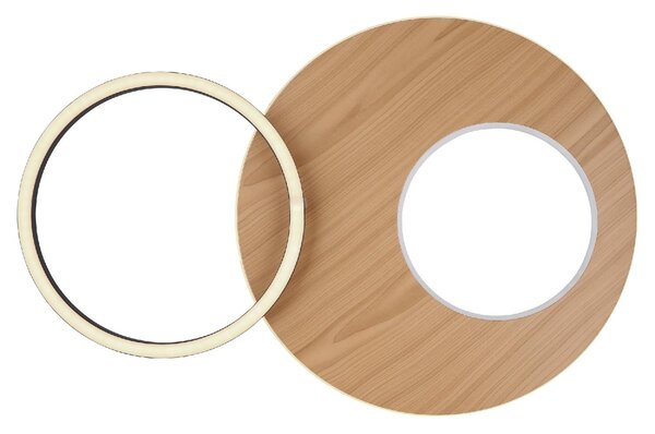 GLOBO LIGHTING Plafoniera LED Moderna a 2 Anelli con Luminosit Regolabile colore Bianco Opaco