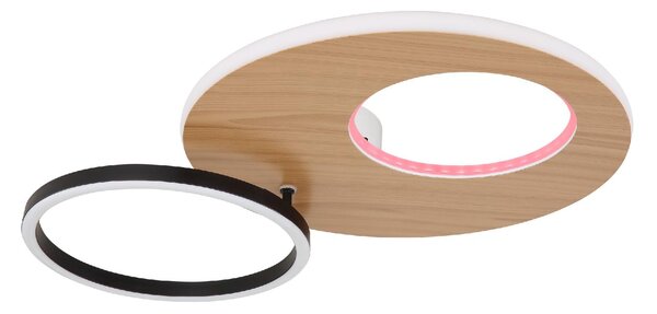 GLOBO LIGHTING Plafoniera LED Moderna a 2 Anelli con Luminosit Regolabile colore Bianco Opaco