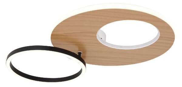 GLOBO LIGHTING Plafoniera LED Moderna a 2 Anelli con Luminosit Regolabile colore Bianco Opaco