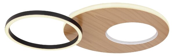 GLOBO LIGHTING Plafoniera LED Moderna a 2 Anelli con Luminosit Regolabile colore Bianco Opaco