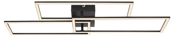 GLOBO LIGHTING Plafoniera LED Moderna a 3 Cornici Rettangolari con Luminosit Regolabile colore Nero