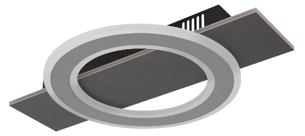 GLOBO LIGHTING Plafoniera LED Moderna a Anello 18 Watt colore Antracite