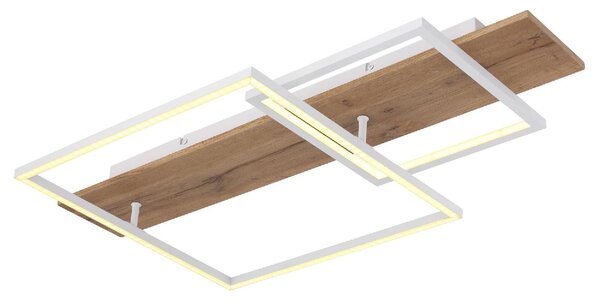 GLOBO LIGHTING Plafoniera LED Moderna a Quadrati con Luminosit Regolabile 24W colore Bianco Opaco