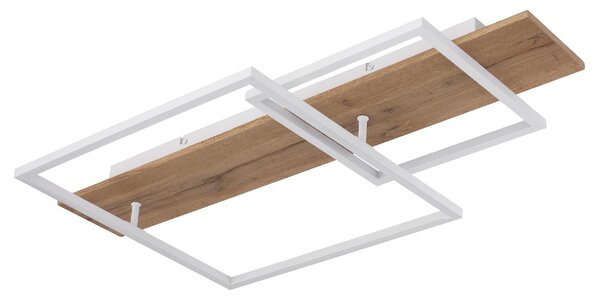 GLOBO LIGHTING Plafoniera LED Moderna a Quadrati con Luminosit Regolabile 24W colore Bianco Opaco
