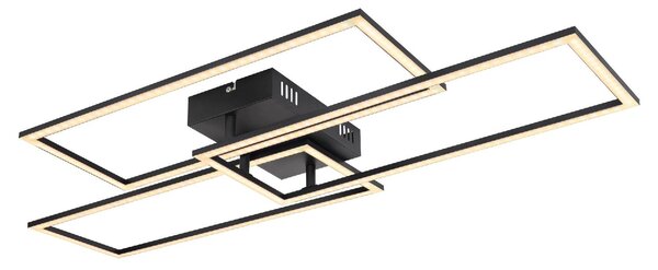 GLOBO LIGHTING Plafoniera LED Moderna a 3 Cornici Rettangolari con Luminosit Regolabile colore Nero