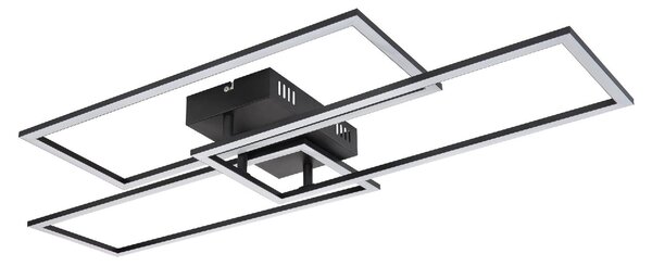 GLOBO LIGHTING Plafoniera LED Moderna a 3 Cornici Rettangolari con Luminosit Regolabile colore Nero