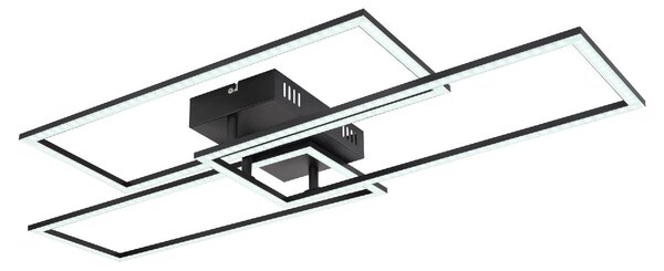 GLOBO LIGHTING Plafoniera LED Moderna a 3 Cornici Rettangolari con Luminosit Regolabile colore Nero