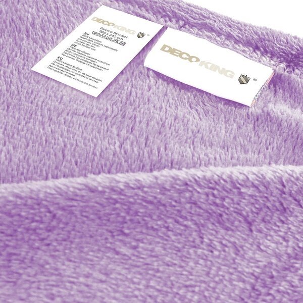 Coperta in microfibra viola, 220 x 240 cm Mic - DecoKing