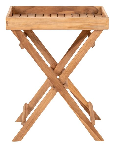 Tavolino di servizio da esterno in teak massiccio 29x39 cm Ronda – House Nordic