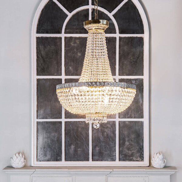 Maytoni Lampadario di cristallo Bella, dimmerabile, Chiaro / Trasparente, Soggiorno / Sala da pranzo, Cristallo, Lampadario di cristallo