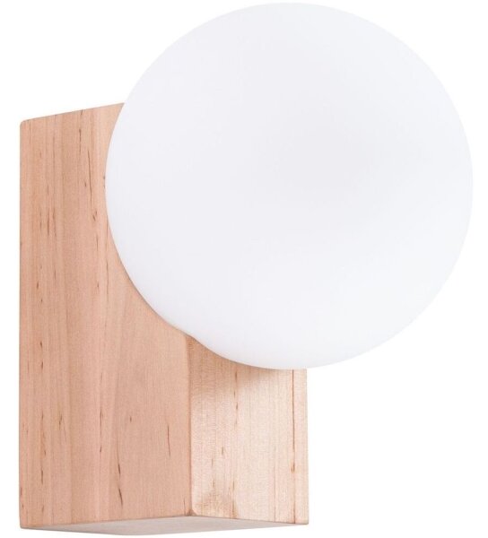 Sollux SL.1682 - Applique BULBO 1xG9/8W/230V faggio/bianco
