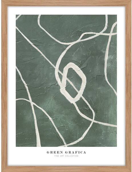 Dipinto 32x42 cm Green Grafica – Malerifabrikken