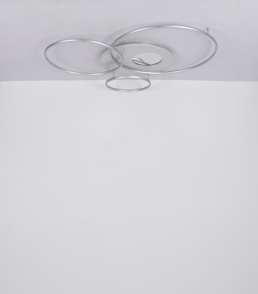 Globo 48466-70A - Plafoniera LED dimmerabile INVERTINA LED/70W/230V, finitura argento + telecomando