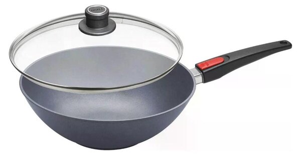 Woll Wok Padella Antiaderente Induzione in Alluminio 30 cm colore Grigio ghisa DIAMOND LITE
